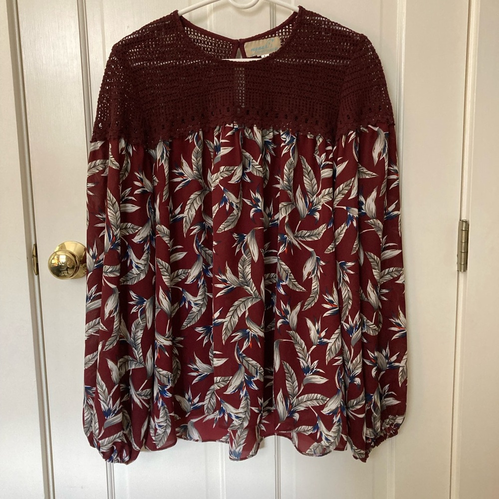 Beautiful top from Mynah’s purchased at Anthropologie